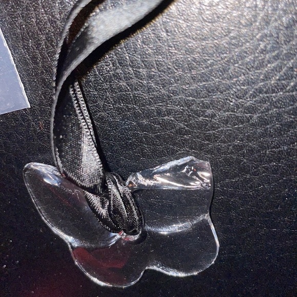 C PICS!! ART COLLAGE MURAL PROJECT DIY BACCARAT CLEAR CRYSTAL BUTTERFLY NECKLACE - Picture 6 of 10